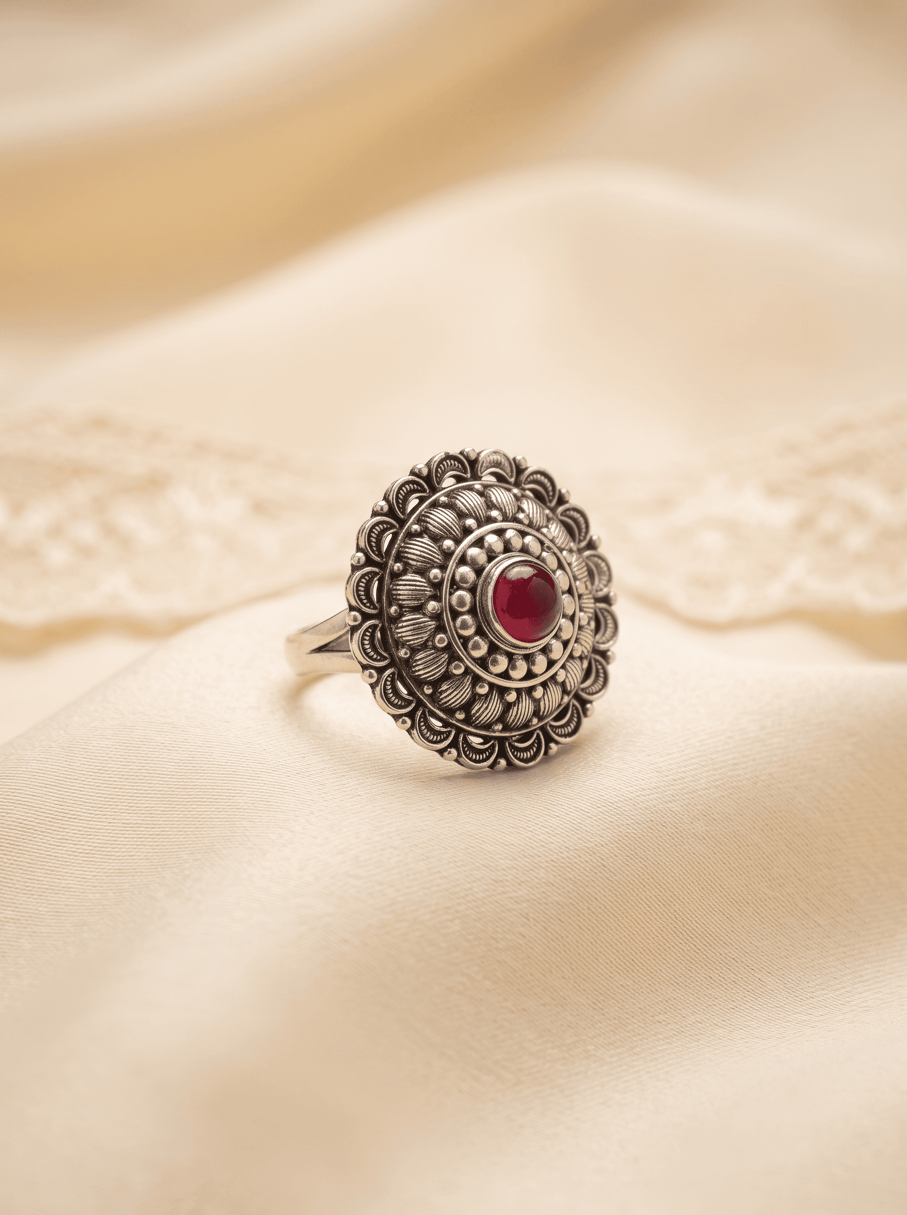 Raktima Ring in 925 sterling silver